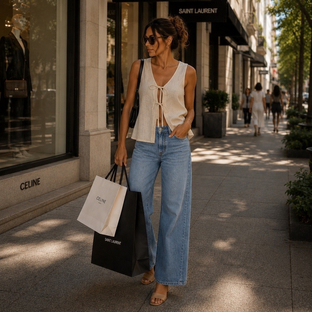 NWT Madewell The Perfect Vintage Wide Leg Jean W32 High Rise Cotton Light Wash
